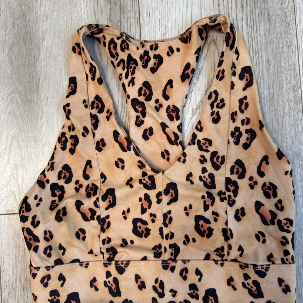 Fabletics Leopard Print Sports Bra